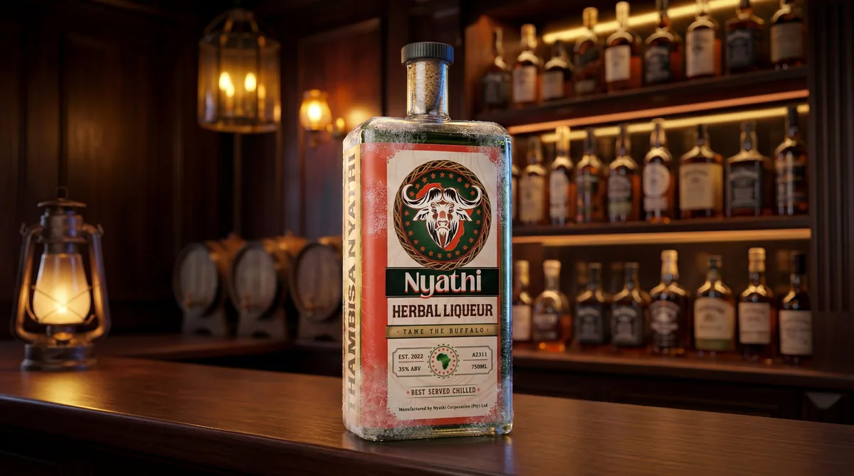 Nyathi Herbal Liqueur cinematic pour